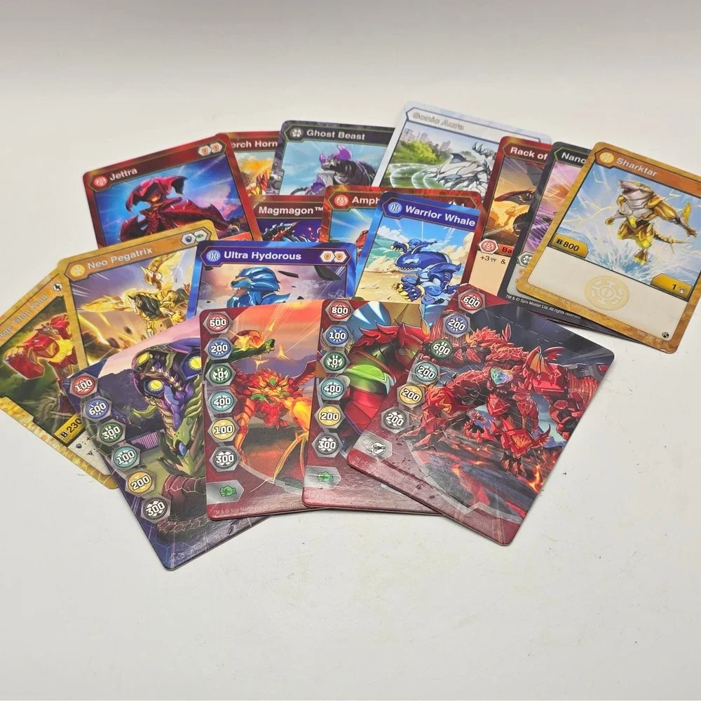Spin Master Bakugan GeoForge 13 English Gate Cards: Jettra Ghost Beast+more